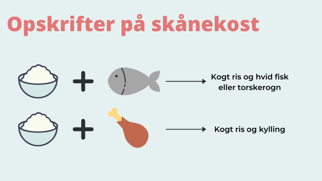 Du kan lave skånekost med ris samt hvid fisk, torskerogn, eller kyllingVuffeli hundeblog